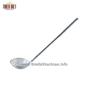 Chao lì-Stainless Steel Frying Oil Strainer With Long Handle