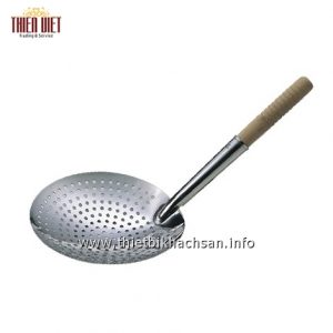 Chao lì cán gỗ-Stainless Steel Strainer