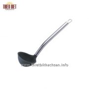 Muôi múc Soup-Stainless Steel Silica Gel Soup Ladle