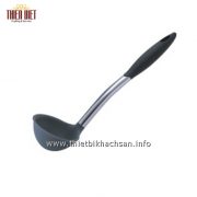 Muôi múc Soup-Stainless Steel Silica Gel Soup Ladle