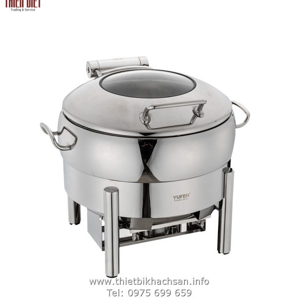 Nồi Buffet nắp hơi tròn – Round Chafing dish