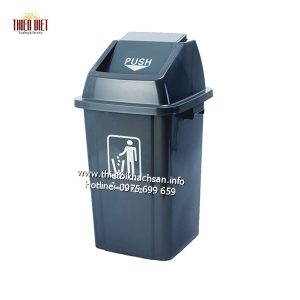 Thùng rác nhựa nắp lật <br> TV-B017