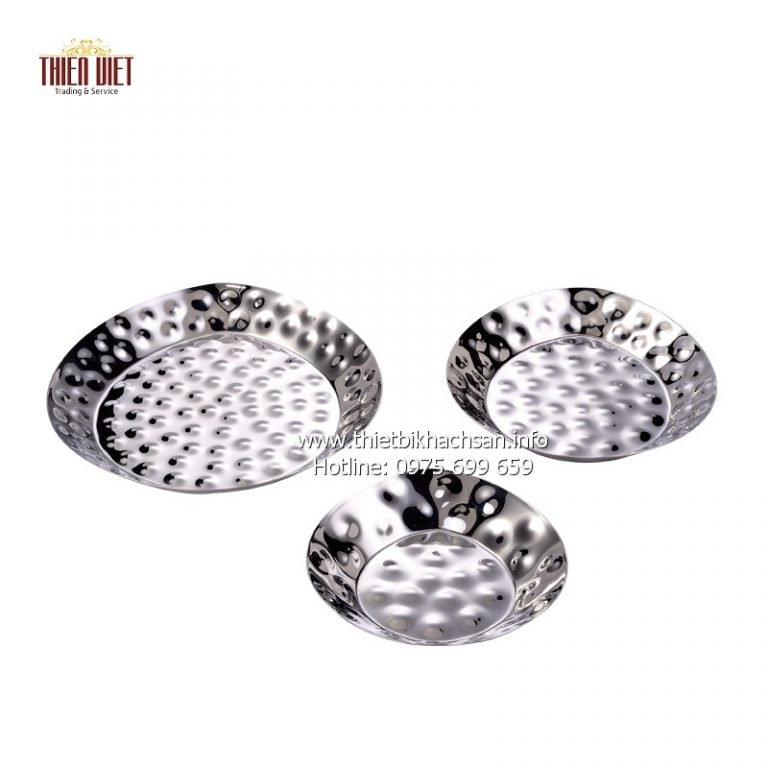 Đĩa inox trưng bày buffet Buffet display stainless steel plate Giá