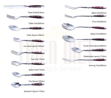 Bộ Dao thìa dĩa Nhà hàng - Cutlery