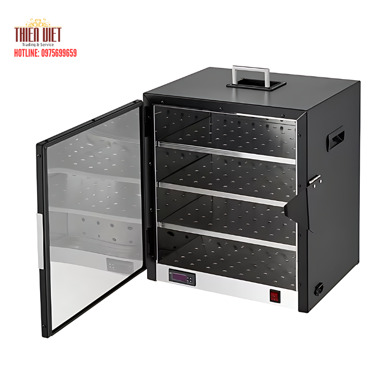 Tủ giữ nóng thức ăn di động dùng điện phục vụ phòng