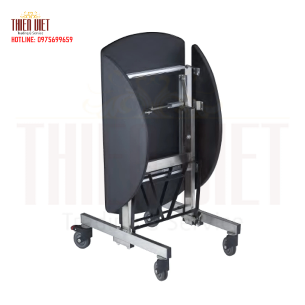 Xe đẩy phục vụ nhà hàng 2 hoặc 3 tầng, bánh xe xoay 360°, chất liệu khung inox kết hợp nhựa, gỗ, kính cao cấp, đá tự nhiên…